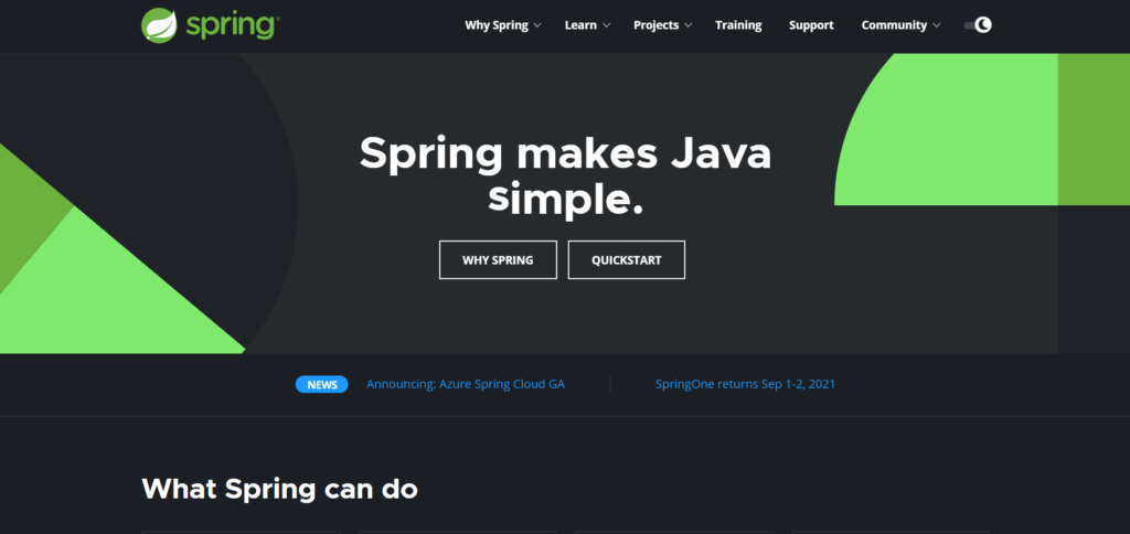 Spring web Framework