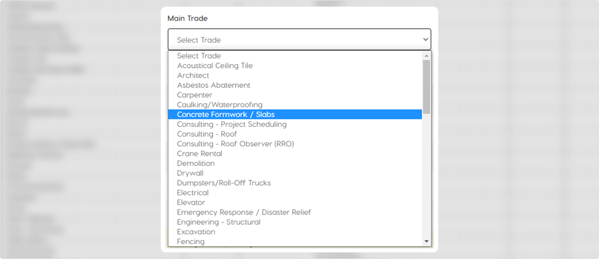 Searching contractors for Concrete slabs