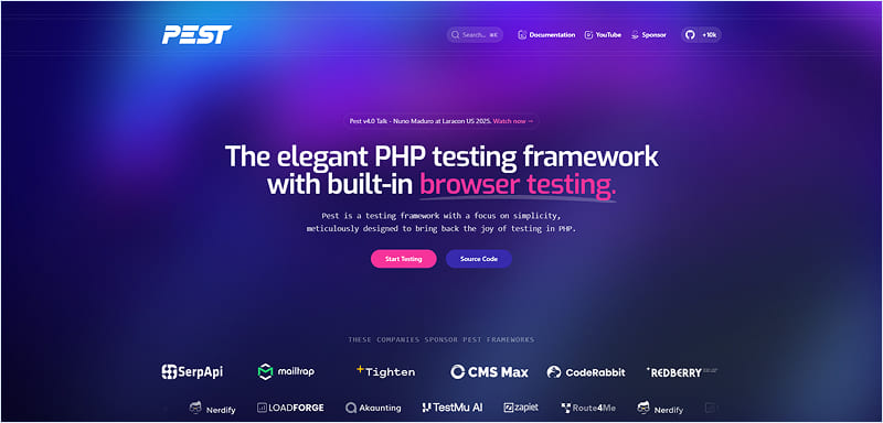 Pest – The Modern PHP Testing Framework