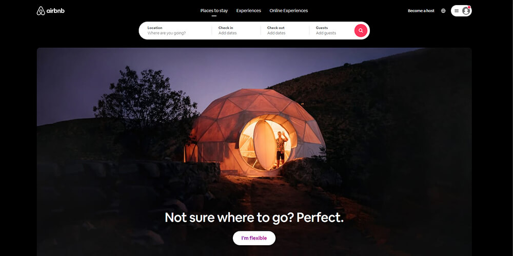 Airbnb - Room booking website