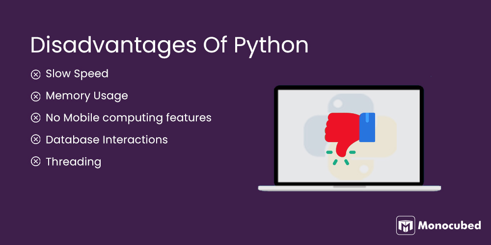 Disadvantages of Python