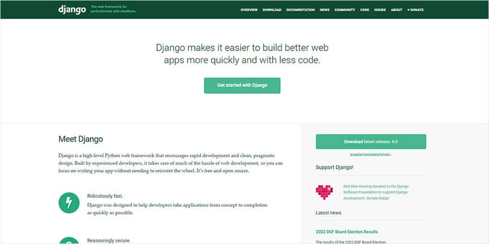 7 Best Python Frameworks For Web Development in 2022
