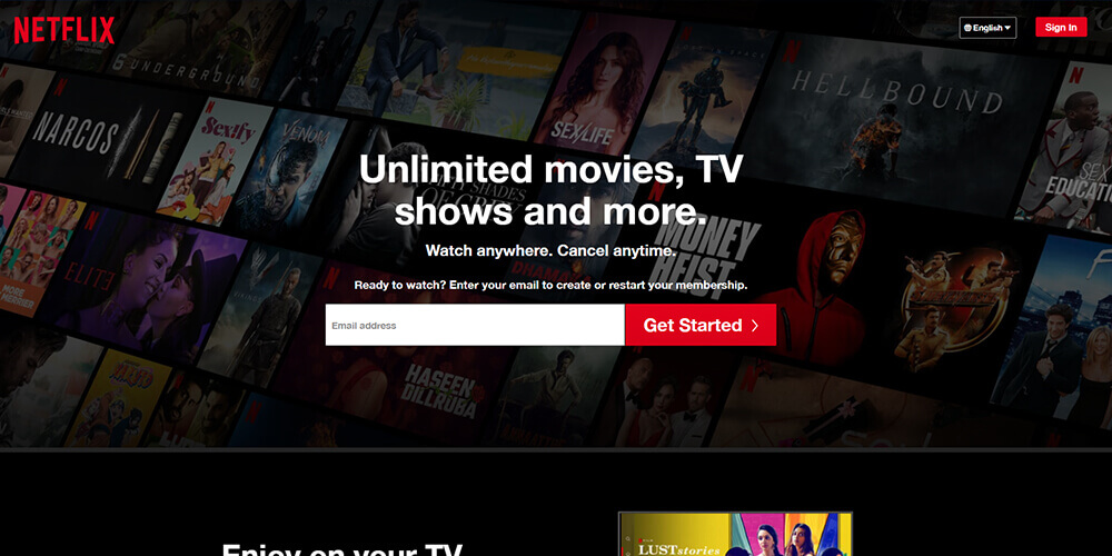 Netflix - Entertainment website