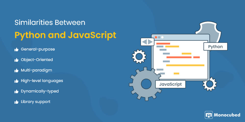 similarities between python and javascript