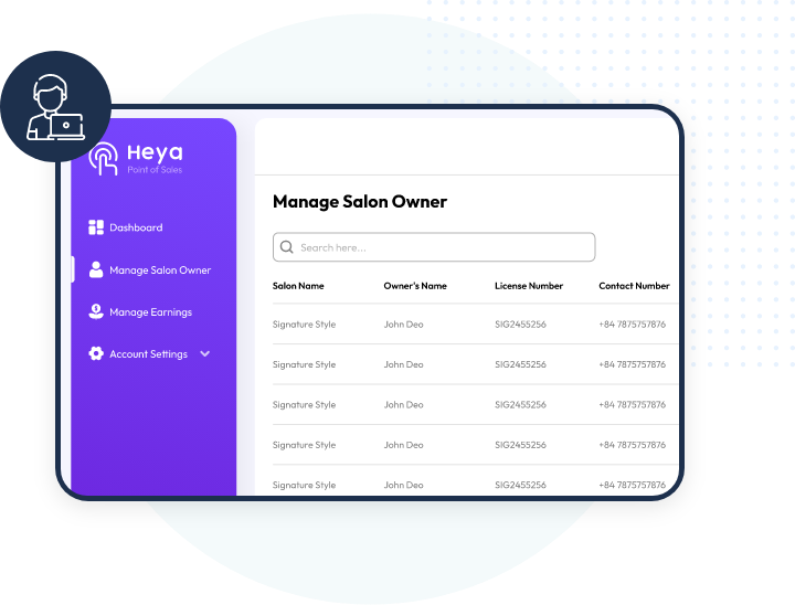 Manage Salon Owners