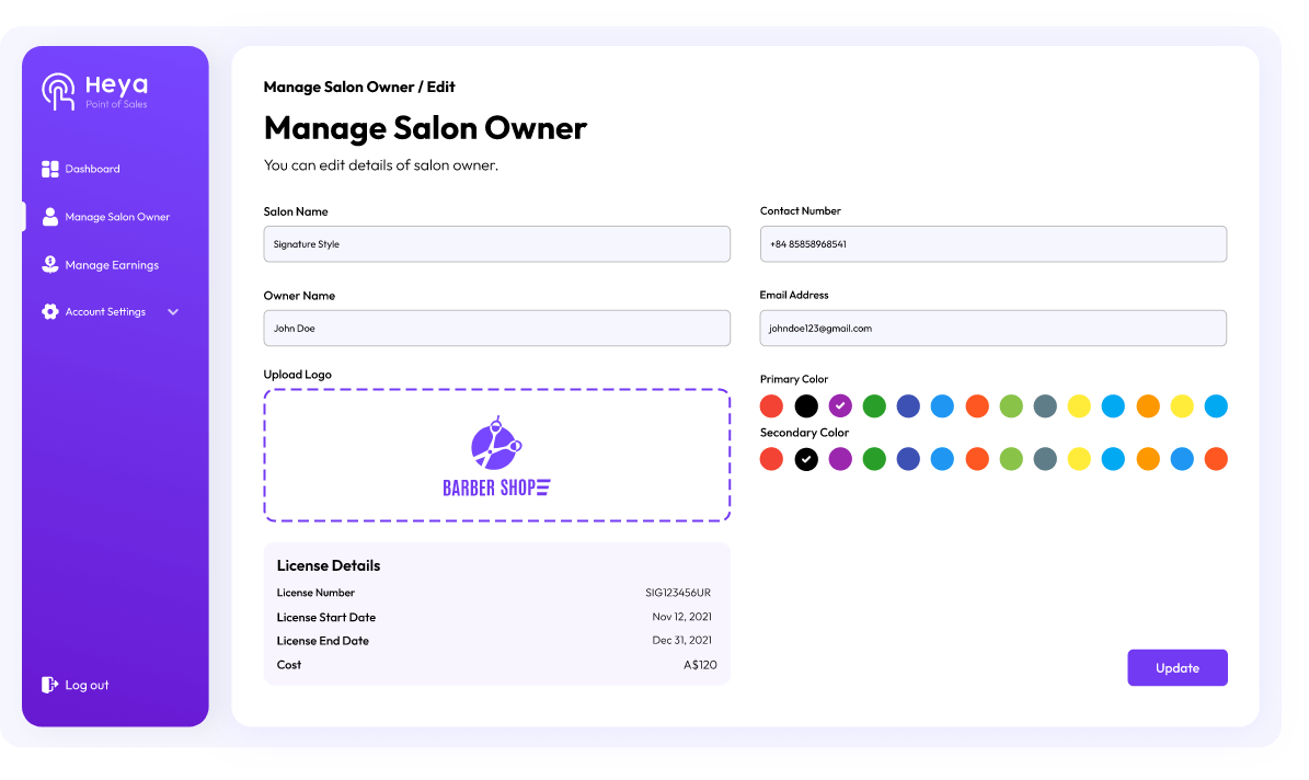 Salon CRM-portfolio