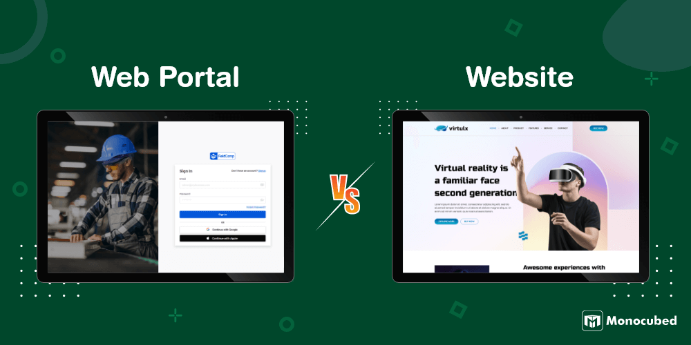 Web portal vs Website