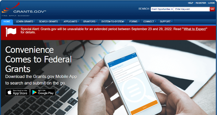 Grants.gov portal