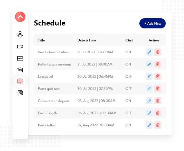 Schedule LiveWebinars