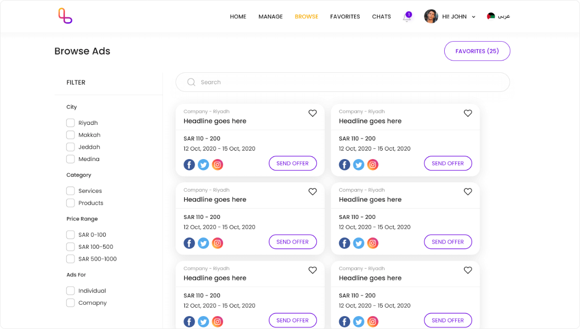 Link-SA portfolio