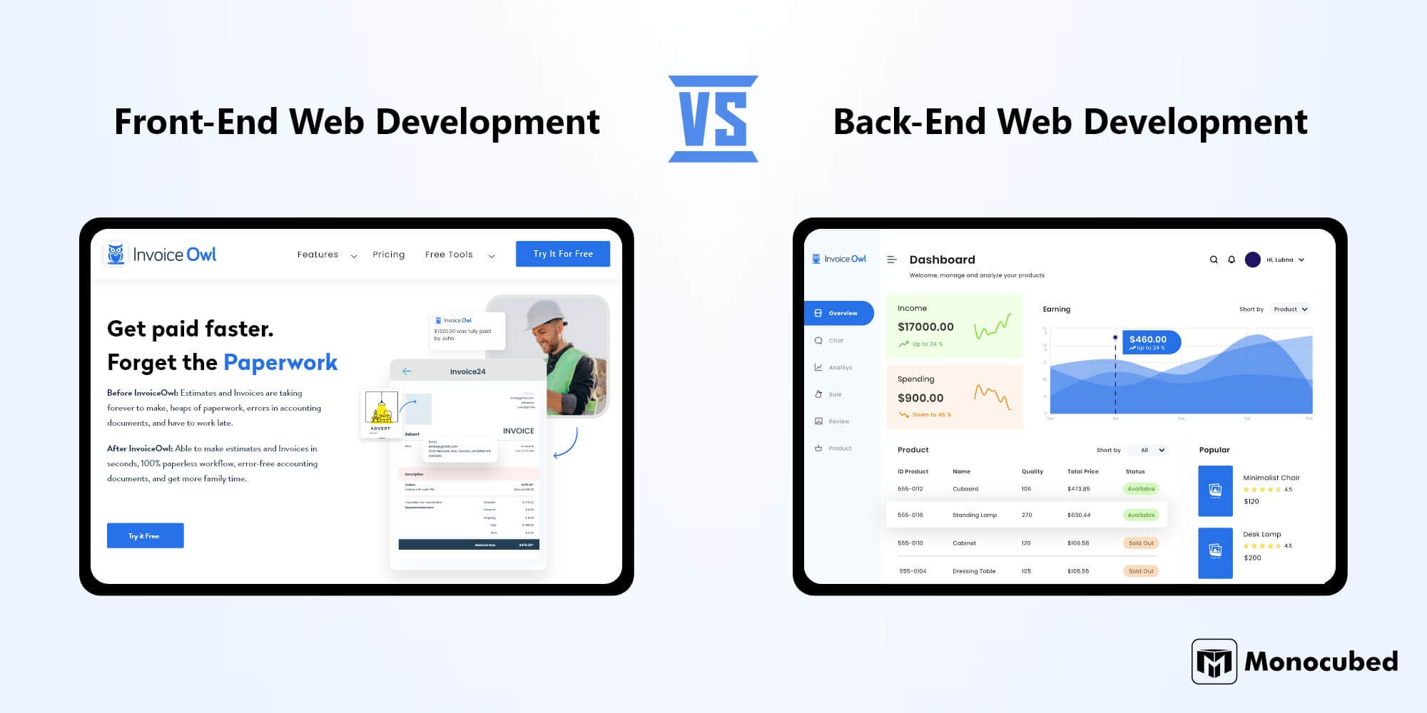 Front-end vs Back-end Web Development