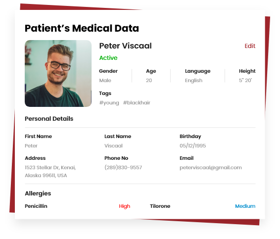 Monitor Patient’s Medical Data