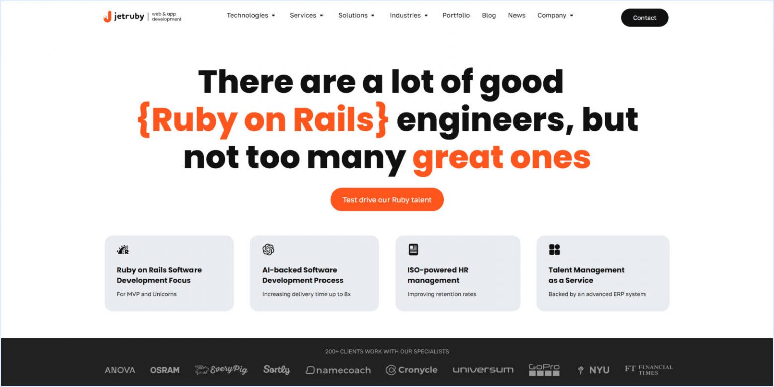 Top 10 Ruby on Rails Development Companies in 2026