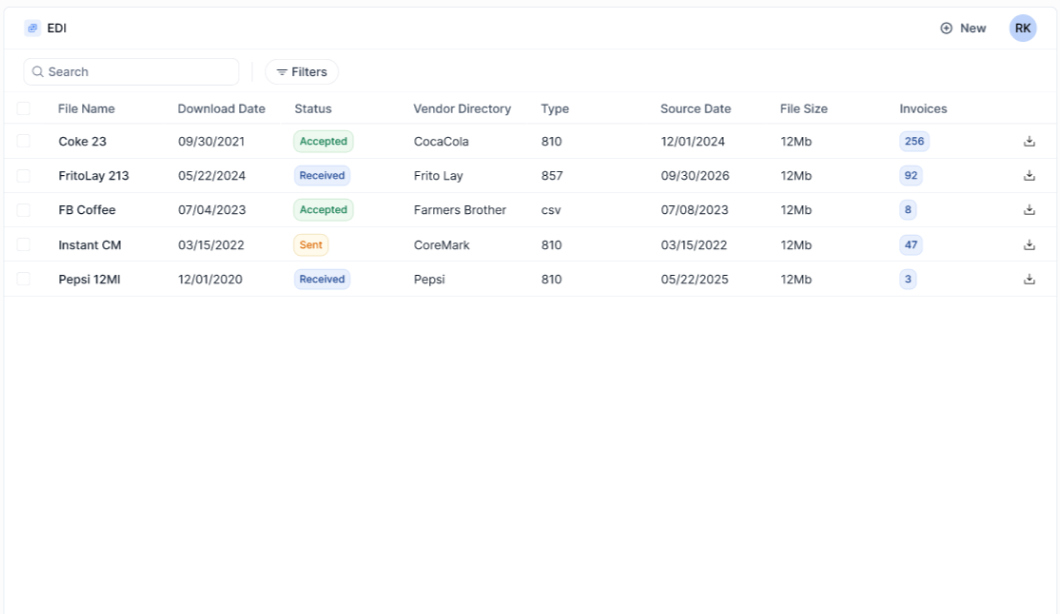 PBD West EDI Invoice Files and CPC Pricing Calculator